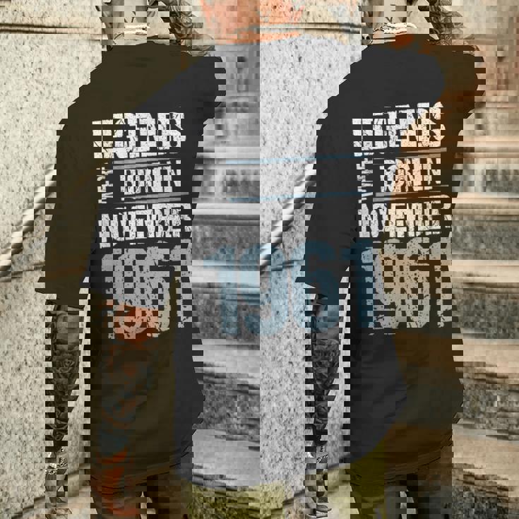 Legends Were Born In November 1961 誕生日 メンズTシャツ バックプリント 彼への贈り物