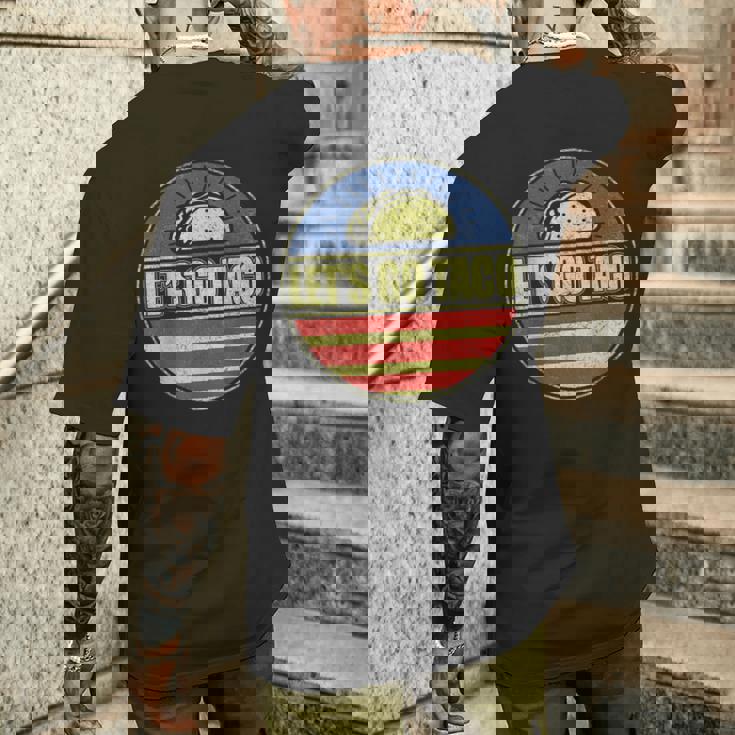 Let's Go Taco Let's Go Taco メンズTシャツ バックプリント 彼への贈り物