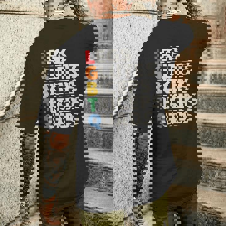 Lgbtq ラッツ 大臀筋 上腕二頭筋 上腕三頭筋 大腿四頭筋 ジム リフティングウェイト メンズTシャツ バックプリント 彼への贈り物