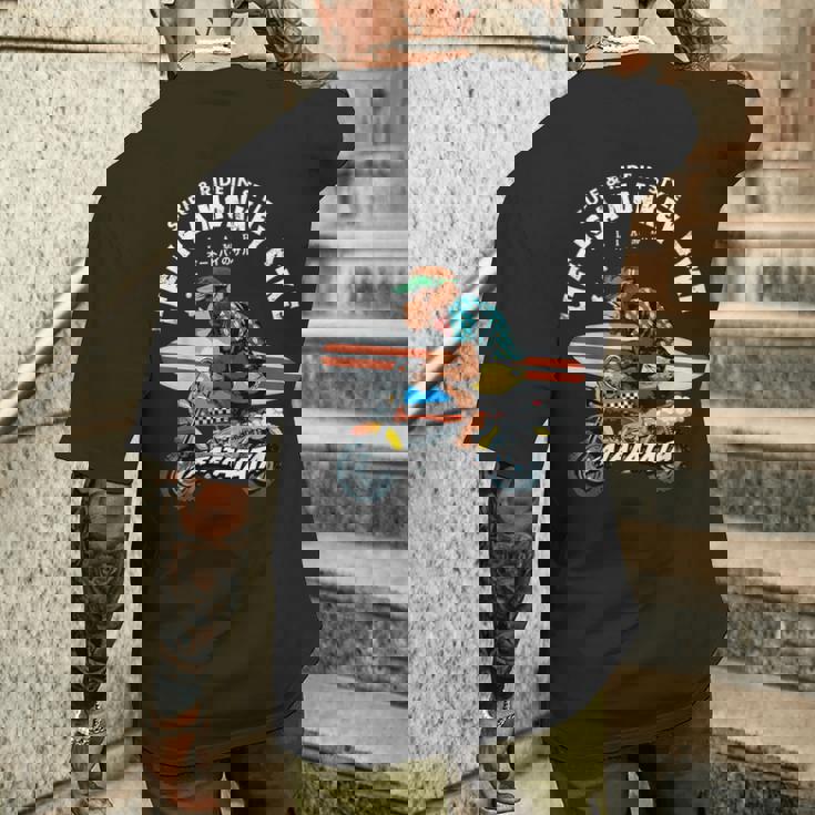 Life Is A Monkey バイク サーフィン 猿版 メンズTシャツ バックプリント 彼への贈り物