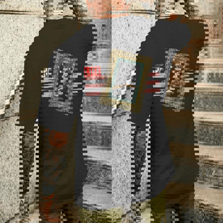 Life Picture Collection オードリー ヘプバーン（1） メンズTシャツ バックプリント 彼への贈り物