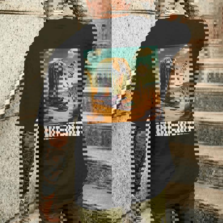 Lirili Larila イタリアのブレインロットミーム メンズTシャツ バックプリント 彼への贈り物