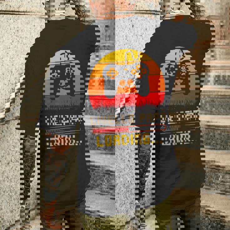 Livello Papà Loading Uomo Futuro Papà Retro Gamin G T-shirt da uomo con stampa posteriore Regalos para él
