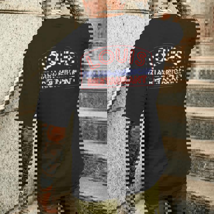 Louis レストラン イタリアンアメリカンブロンクス Ny ゴッドファーザー メンズTシャツ バックプリント 彼への贈り物