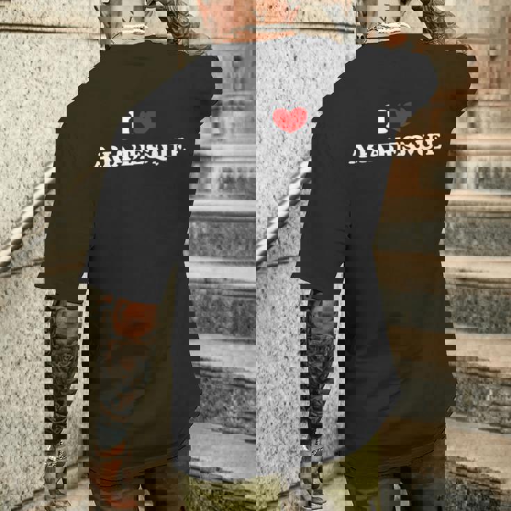 I Love Arabesque I Heart アラベスク メンズTシャツ バックプリント 彼への贈り物