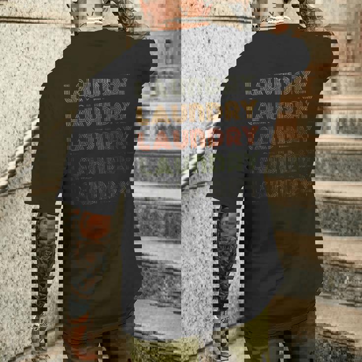 Love Heart Laundry Grunge ビンテージスタイル ブラック ランドリー メンズTシャツ バックプリント 彼への贈り物