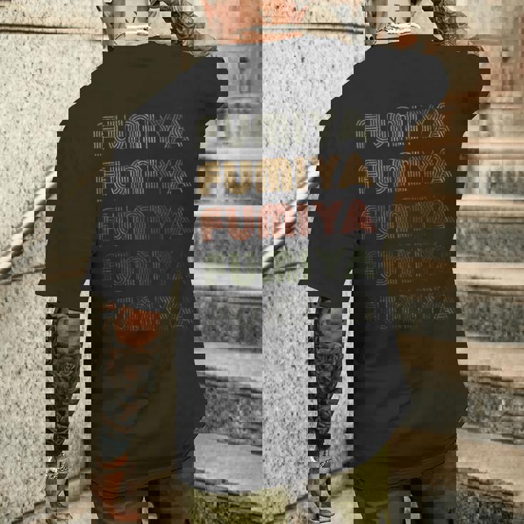 Love Heart フミヤ グランジ ヴィンテージスタイル ブラック フミヤ メンズTシャツ バックプリント 彼への贈り物