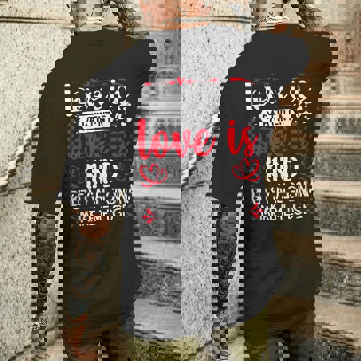 Love Is Patient But Y'all Make Me Lose My Mind Faith メンズTシャツ バックプリント 彼への贈り物