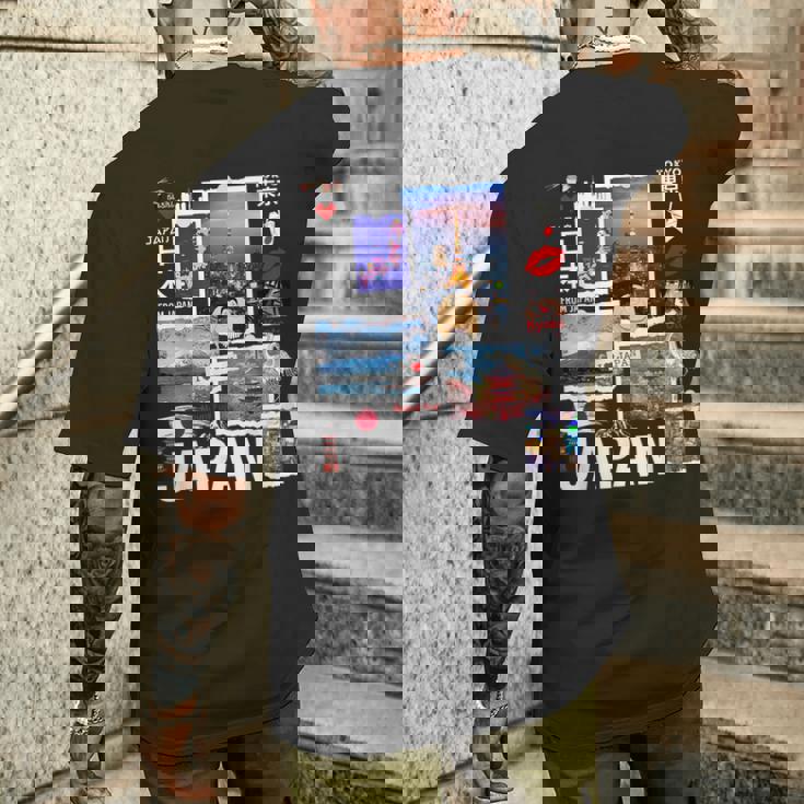 I Love Japan Culture Enjoy Cool Japan Landmarks Photos メンズTシャツ バックプリント 彼への贈り物