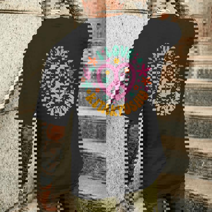 I Love Kitakyushu 北九州大好き メンズTシャツ バックプリント 彼への贈り物