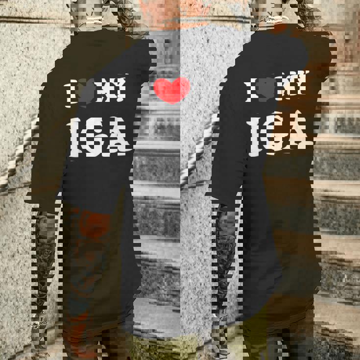I Love My Iga 伊賀大好き メンズTシャツ バックプリント 彼への贈り物