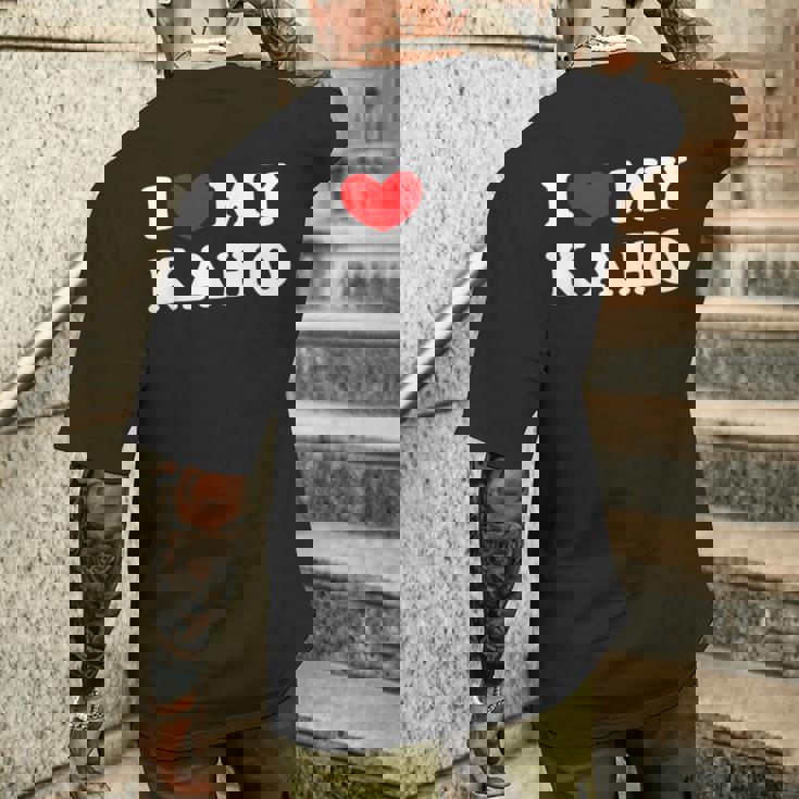 I Love My Kaho カホ大好き メンズTシャツ バックプリント 彼への贈り物