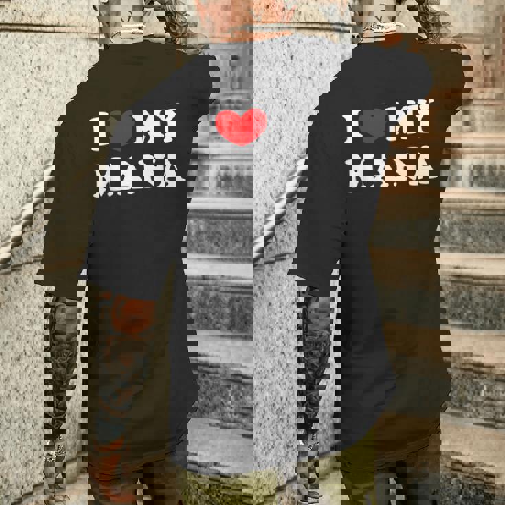 I Love My Mana アイ・ラブ・マイ・マナ メンズTシャツ バックプリント 彼への贈り物