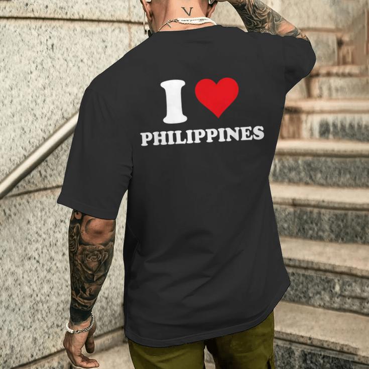I Love Philippines Coeur Cadeau Philippin Philippine T-shirt imprimé au dos Cadeaux pour lui