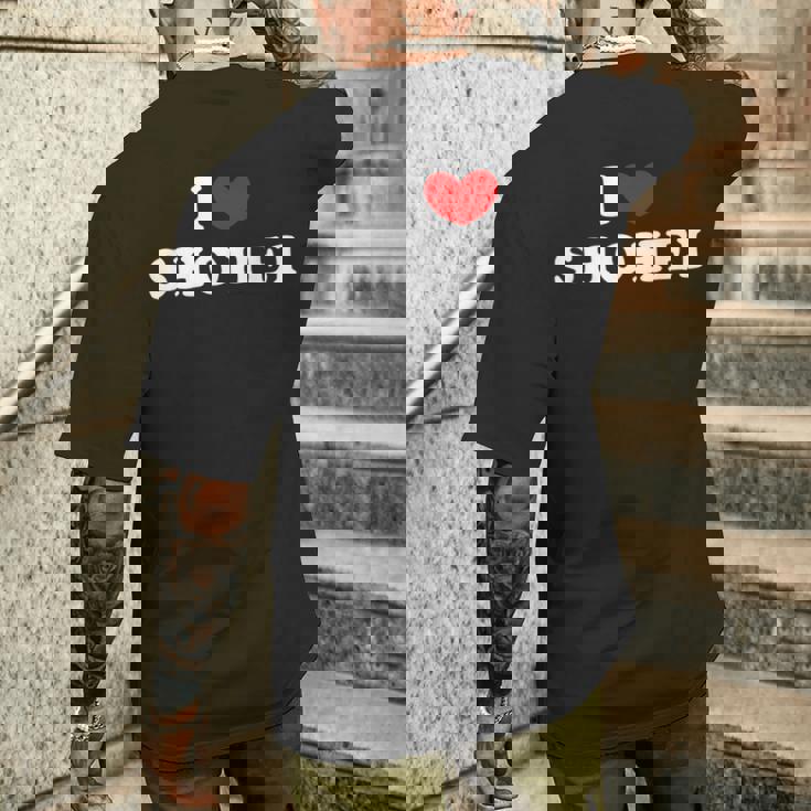 I Lovehohei 私は愛するhohei メンズTシャツ バックプリント 彼への贈り物