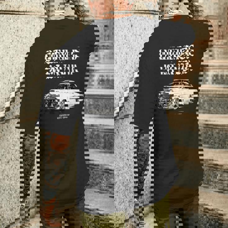 Lowrider's Porida Kustom リードそり ホットロッド マッスルカー メンズTシャツ バックプリント 彼への贈り物
