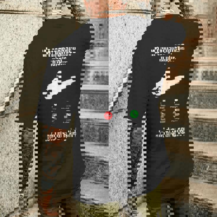 M'appelle チェーンソー ランバージャック&林業チェーンソー メンズTシャツ バックプリント 彼への贈り物