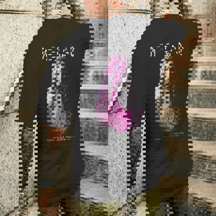 M3gan ハングアウトしたいですか メンズTシャツ バックプリント 彼への贈り物