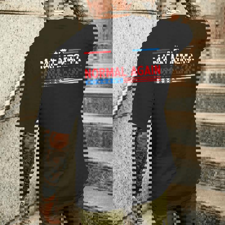 Make America Normal Again 2024 プレジデンシャル メンズTシャツ バックプリント 彼への贈り物