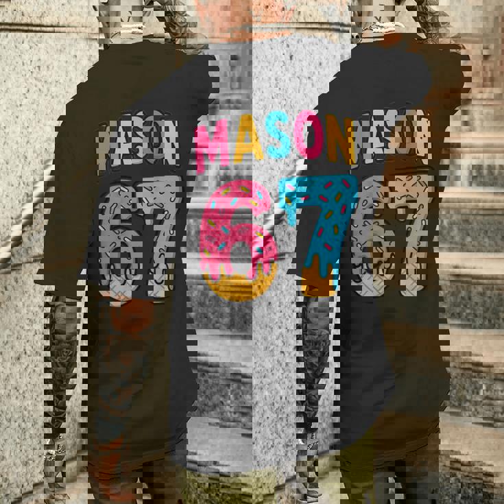 Mason 67 Ice Cream Meme Six Seven On Back Men's T-shirt Back Print Funny Gifts