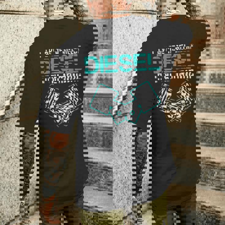 Mechanic Lovemell Of Diesel In Morning Car Auto メンズ メンズTシャツ バックプリント 彼への贈り物