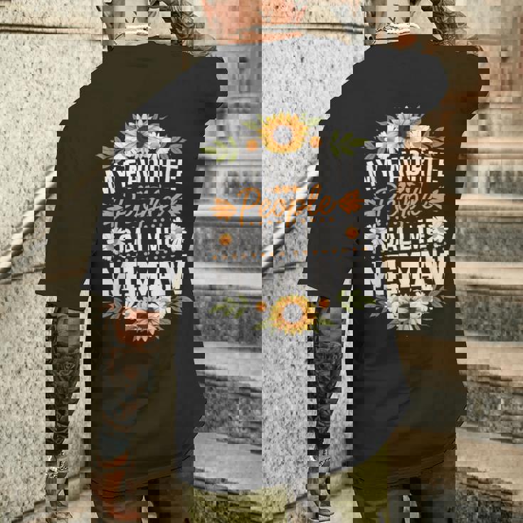 Meemaw ひまわり 好きな人 Call Me Meemaw メンズTシャツ バックプリント 彼への贈り物