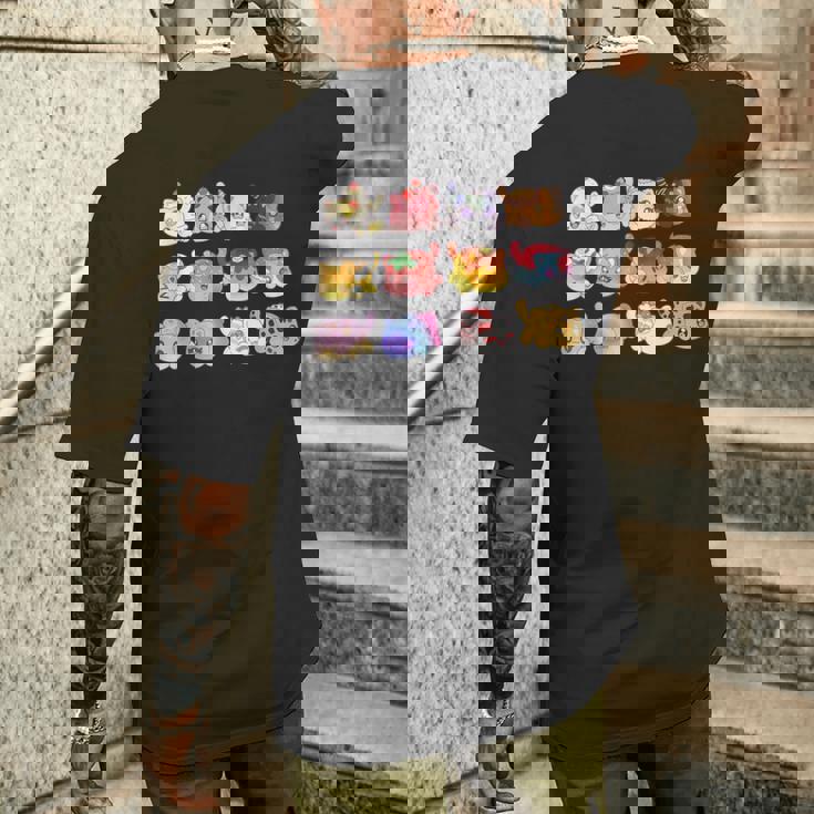 Meemeow 猫 ぬいぐるみ メンズTシャツ バックプリント 彼への贈り物