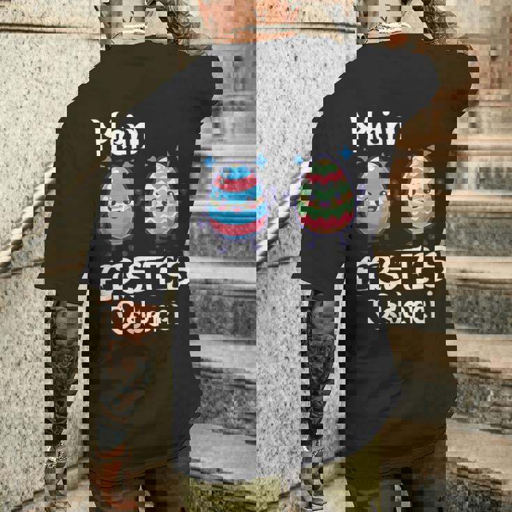 Mein Erstes Osterei かわいいイースターエッグでハッピーイースター メンズTシャツ バックプリント 彼への贈り物
