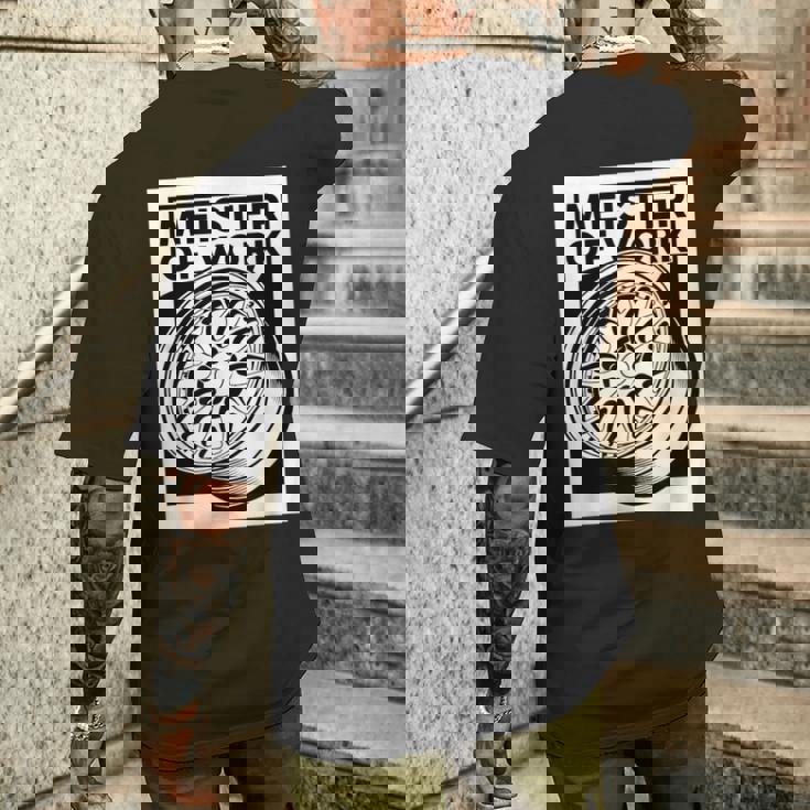 Meister Of Work 車用スタンスホイールのベストプロジェクト メンズTシャツ バックプリント 彼への贈り物