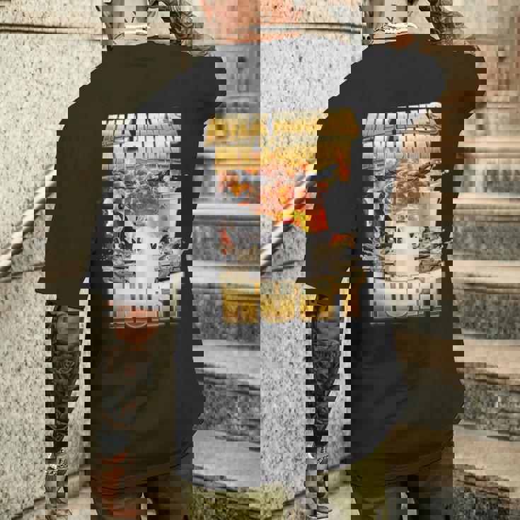 Milk Make My Tammy Hurt Cow Meme メンズTシャツ バックプリント 彼への贈り物