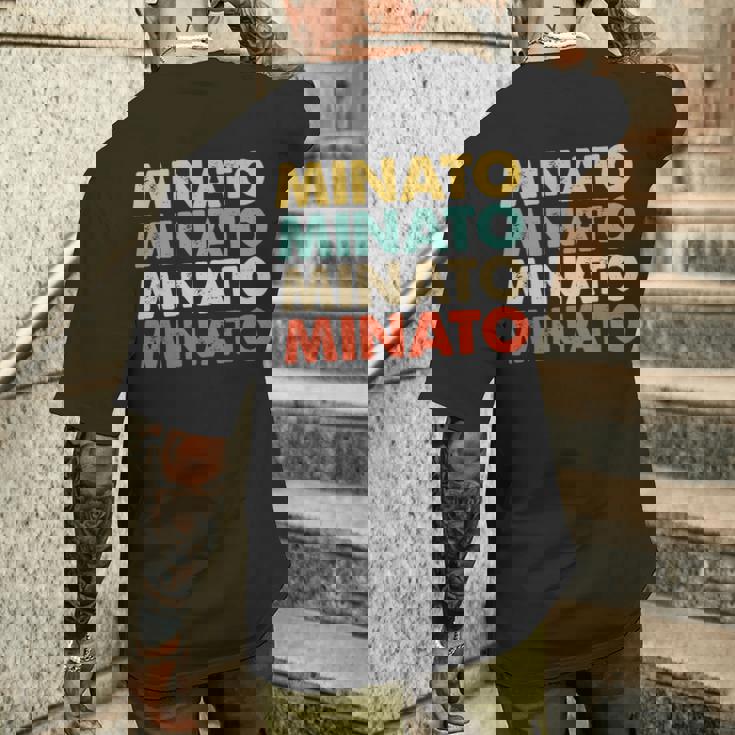 Minato 湊 長袖tシャツ メンズTシャツ バックプリント 彼への贈り物