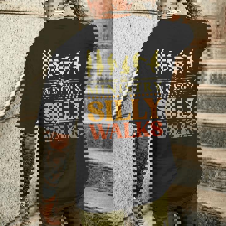 Ministry Ofilly Walks おもしろコメディ メンズTシャツ バックプリント 彼への贈り物