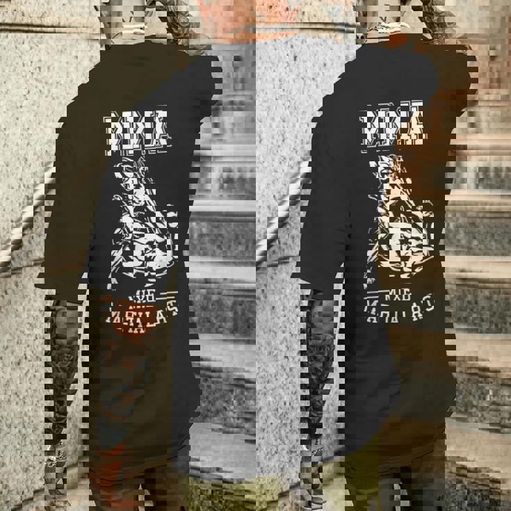 Mmaファイター 総合格闘技 メンズTシャツ バックプリント 彼への贈り物