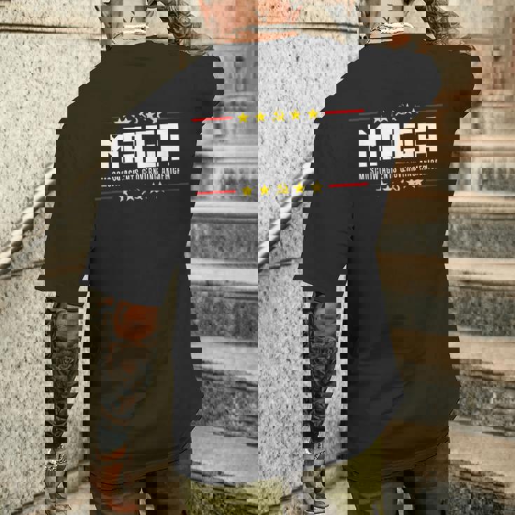 Moscow Agents Maga パロディ メンズTシャツ バックプリント 彼への贈り物