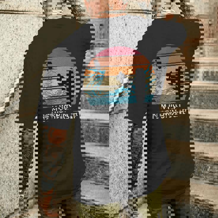 My Lucky Kite サーフィンシャツ ヴィンテージ サンセット ビーチ メンズTシャツ バックプリント 彼への贈り物