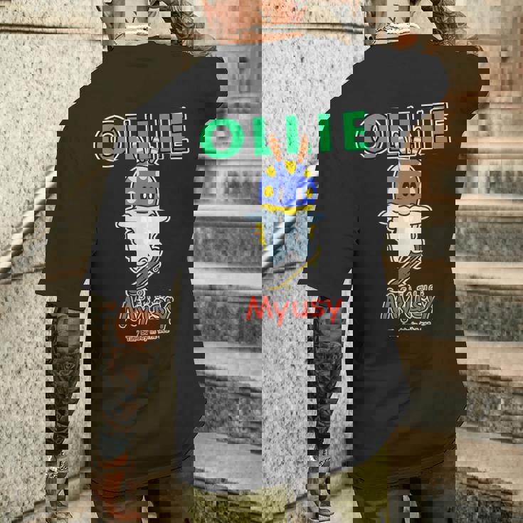 Myusy スケートボード トリック オリー メンズTシャツ バックプリント 彼への贈り物