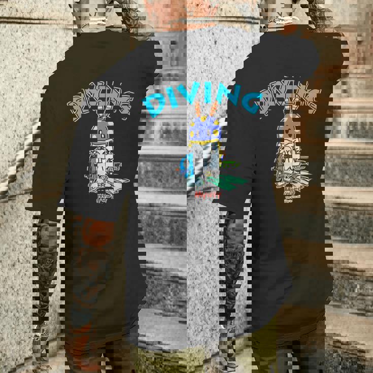 Myusy ダイビング用品 準備 メンズTシャツ バックプリント 彼への贈り物