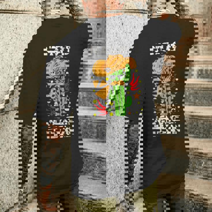 Nacho Average Texan Burrito ベジタリアン ジャラペーニョ タコス ナチョス メンズTシャツ バックプリント 彼への贈り物