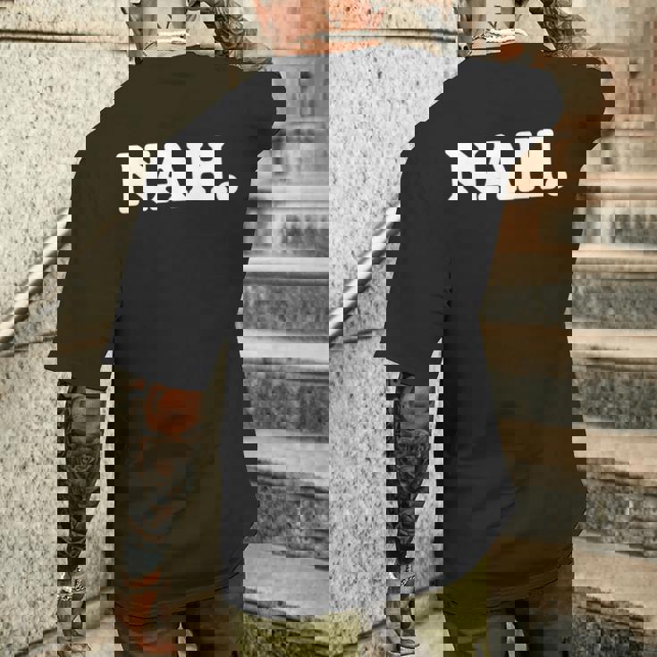 Nah Minimalist Nihilist Pessimist Introvert Graphic 長袖tシャツ メンズTシャツ バックプリント 彼への贈り物