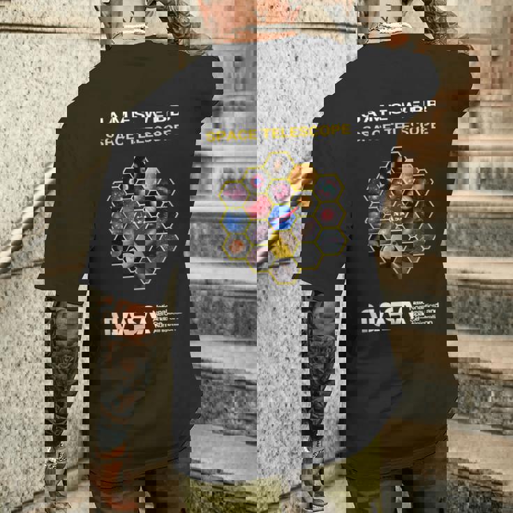 Nasa James Webb スペース望遠鏡 Jwst ワーム インシグニア Esa Csa メンズTシャツ バックプリント 彼への贈り物