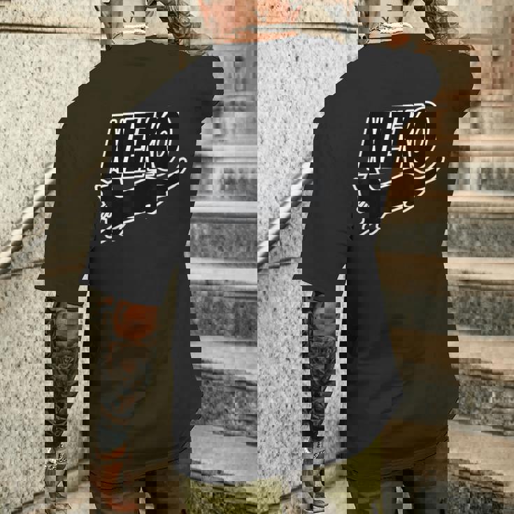 Neko 猫 ねこ《パロディ ブランド ロゴ》【変なtシャツ屋さん】文字 面白い イラスト メンズTシャツ バックプリント 彼への贈り物