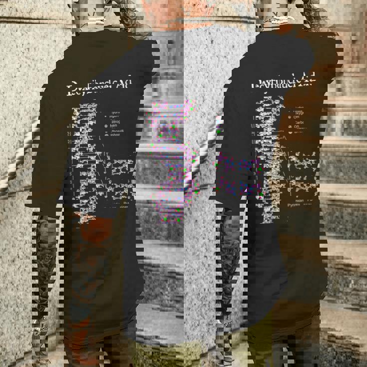 Nerdyintage Dna 遺伝学 化学 生物学 科学の先生 メンズTシャツ バックプリント 彼への贈り物