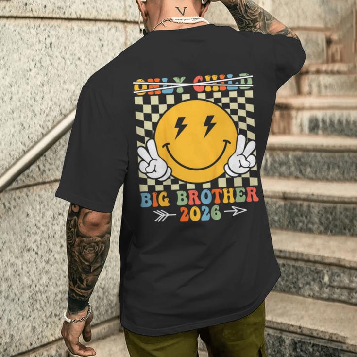 Niños Hijo Único Hermano Mayor 2026 Ascendido A Hermano Mayor 2026 Camiseta Hombre Estampado Espalda Regalos para él