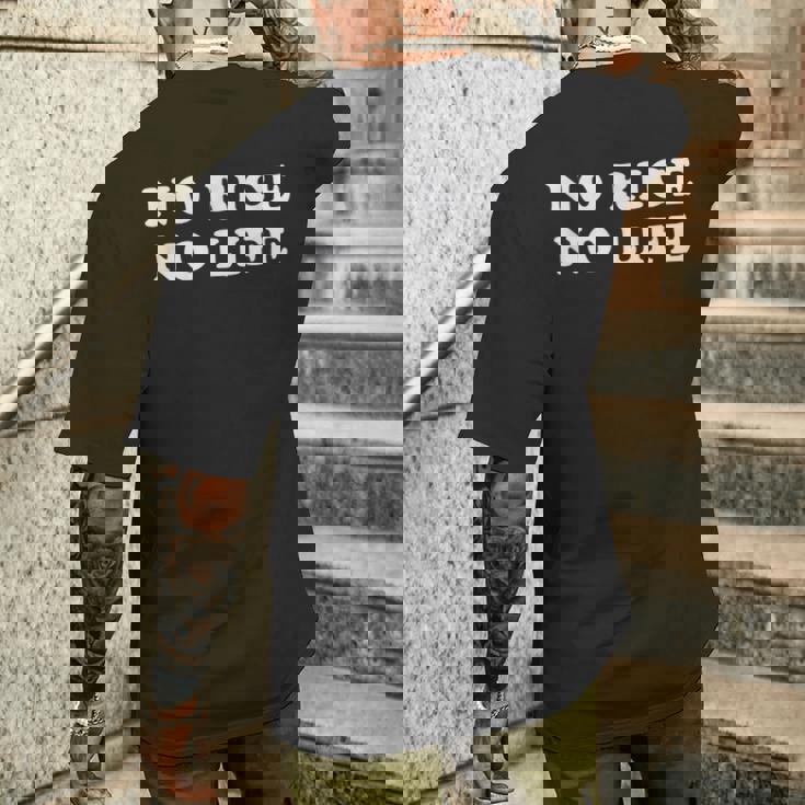 No Rice No Life メンズTシャツ バックプリント 彼への贈り物