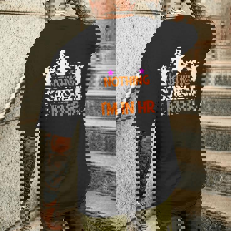 Nothingcares Me I'm In Hr ハロウィン 人事 メンズTシャツ バックプリント 彼への贈り物