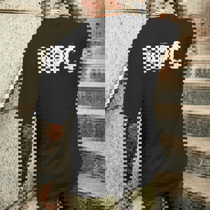 Npc Larp ラーピング メンズTシャツ バックプリント 彼への贈り物