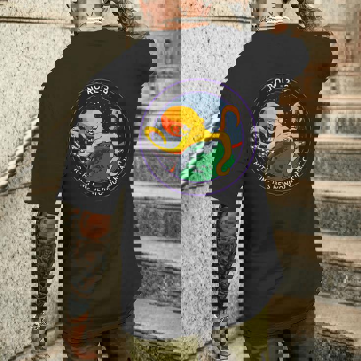 Nrol-39 Usa-247 レーダーイメージングトパーズネットワークスパイ衛星 メンズTシャツ バックプリント 彼への贈り物