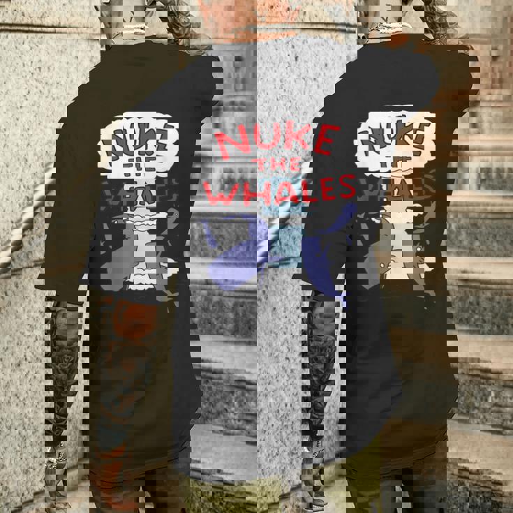 Nuke The Whales Lisa Nelson シャツ メンズTシャツ バックプリント 彼への贈り物