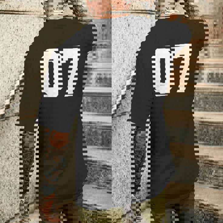 Number 07Ports Jersey Player 07 7 Fan Front Printarsity メンズTシャツ バックプリント 彼への贈り物