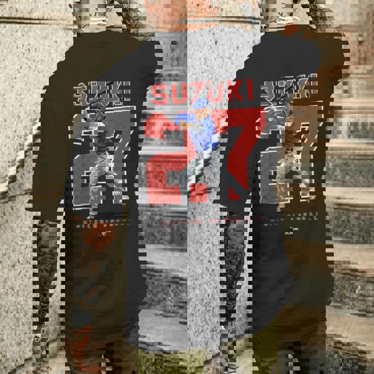 Number And Portraiteiyauzuki Chicago Mlbpa メンズTシャツ バックプリント 彼への贈り物